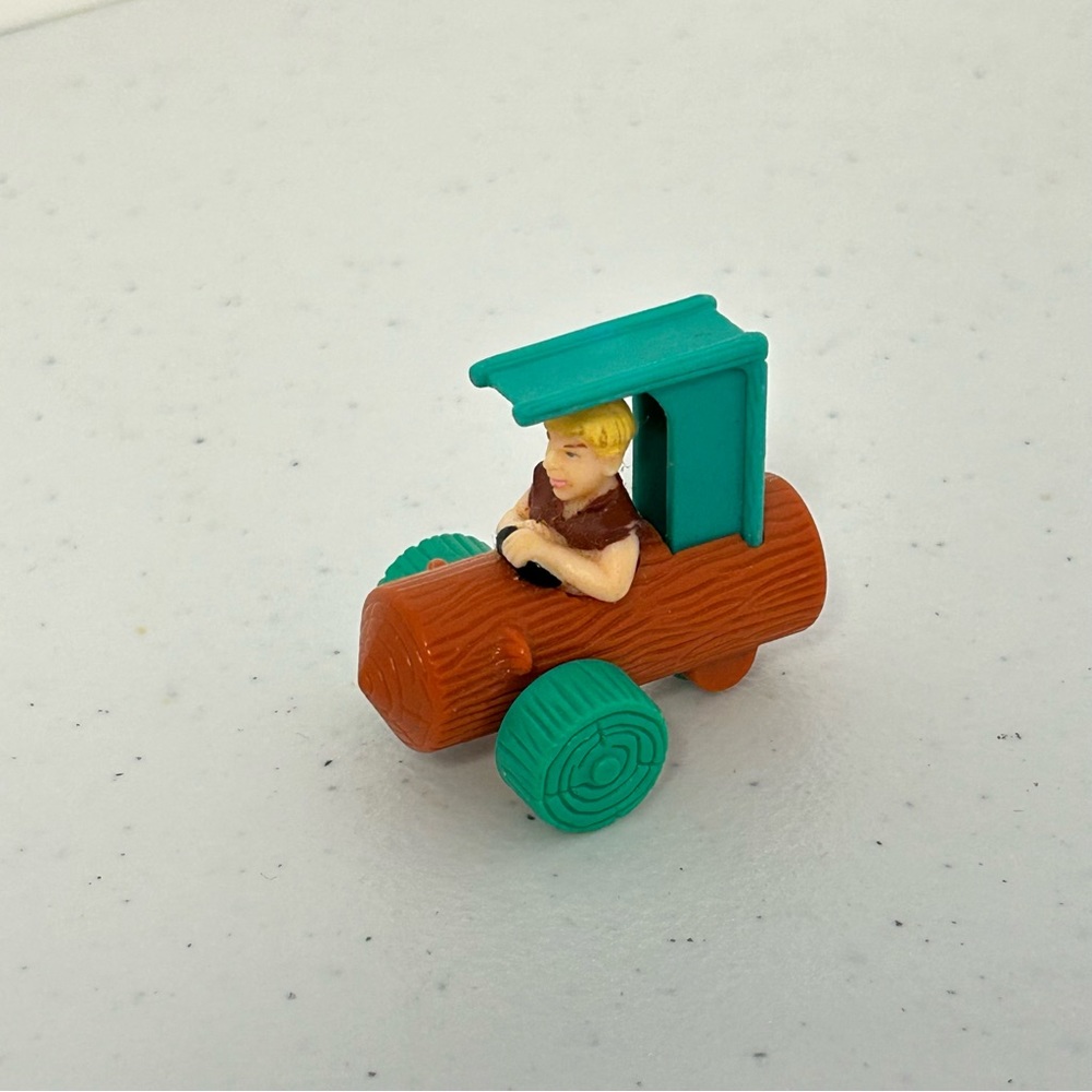 Vintage Flintstones‎ Barney Rubble Log Car U.C.S. Amblin.